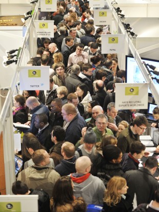 People at the Career Zoo in Dublin's Mansion House at the weekend