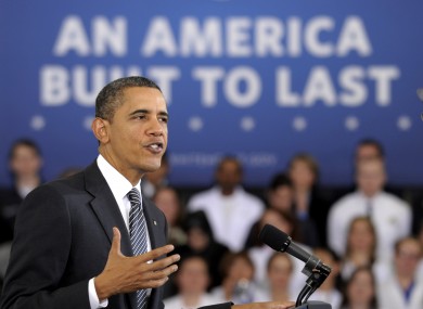 Obama delivers a speech on his 2013 budget in Virginia earlier today.
