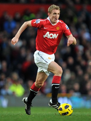 Fletcher in action for United.