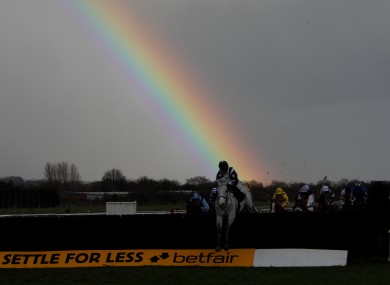 Greatwood Charity Raceday at Newbury Racecourse earlier today.