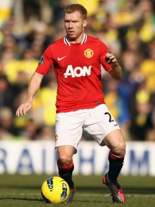 Paul Scholes: back in action.