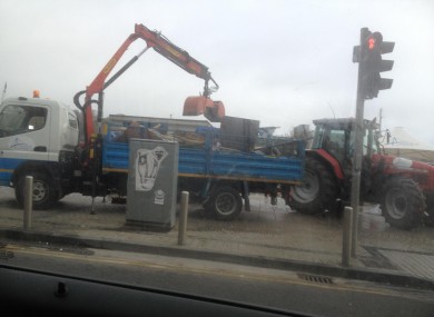 The scene at the Occupy Waterford camp this morning