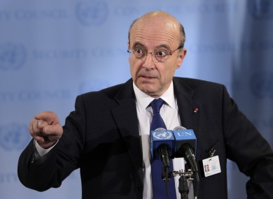 French Foreign Minister Alain Juppe