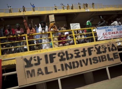 A rally in support of the ruling military junta in Bamako, Mali last weekend.