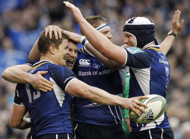 It's like he never left: a returning Brian O'Driscoll was among the tryscorers as Leinster demolished Cardiff Blues in today's Heineken Cup quarter-final at the Aviva.