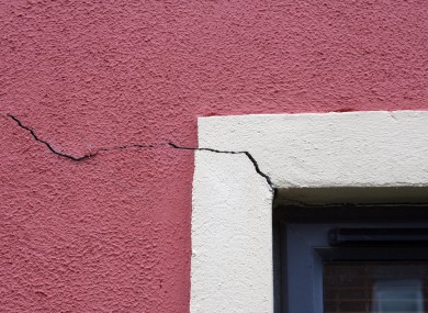 An example of the pyrite damage caused to one property in Dublin.