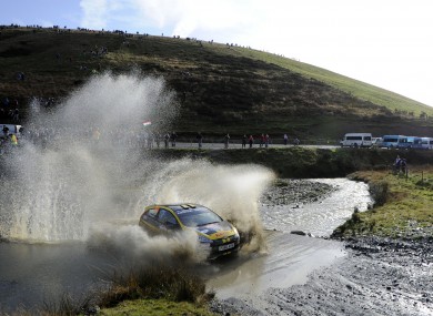 File photo of Ireland's Craig Breen and co driver Britain's Gareth Roberts in action.