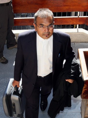 Defence counsel Sanjeev Teeluckdharry claimed the judge had acted inappropriately when he interrupted the questioning of a witness earlier this week.