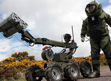 A member of the Ordnance Corps of the Defence Forces (File Photo)