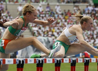 Derval O'Rourke competing at the World Championships in 2011.