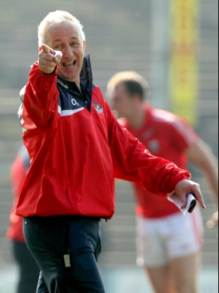 Conor Counihan in jovial mood following the league win over Mayo.