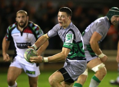 Robbie Henshaw in action against Harlequins.
