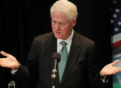 Bill Clinton speaks to an audience in UCD in 2010. A Chicago newspaper has suggested Cilnton may be appointed as the next US ambassador to Ireland.