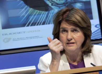Joan Burton has conceded that some of the Budget measures are undesirable, but necessary to reduce spending at the Department of Social Protection.