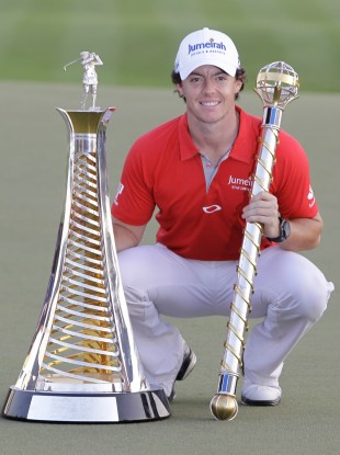 McIlroy after winning the DP World Golf Championship in Dubai last month.