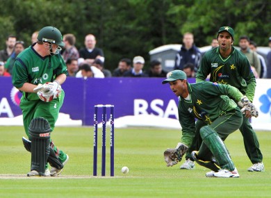 Paul Stirling in action against Pakistan in 2011.