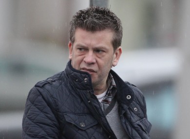 Brian Shivers outside Belfast Crown Court in January 2012.