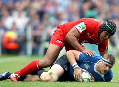 Dusautoir and Heaslip get acquainted in 2011.