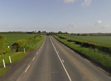 File photo of the R132 outside Dunleer, where last night's fatal accident occurred.