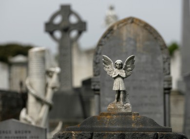 Bethany infants unmarked graves in Mount Jerome Cemetery in Dublin.