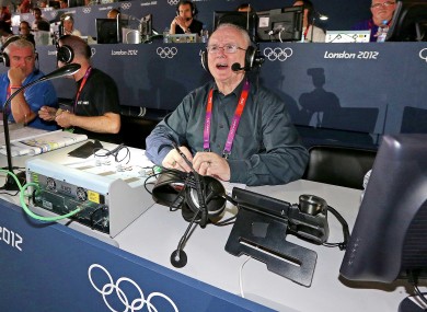 RTE's Jimmy Magee commentating on Katie Taylor's gold medal in London last year.