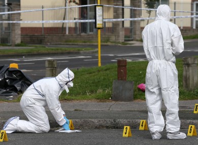 The scene after Dean Johnson's murder.