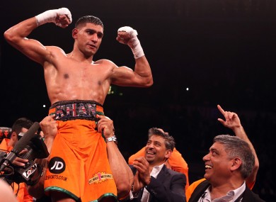 Khan: training in America ahead of fight with Alexander.