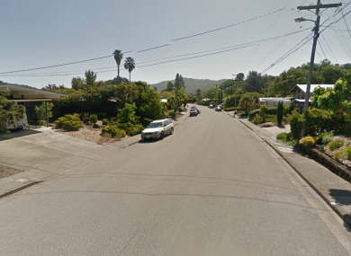 Devon Drive in California, where the Irishman was found.