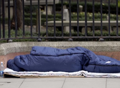 The Dublin Simon Community reported an 88 per cent increase in people sleeping rough in Dublin this year.