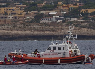 File photo of the Italian Coast Guard.