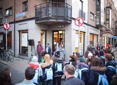 A performance at Exchange Dublin during Culture Night 2012.