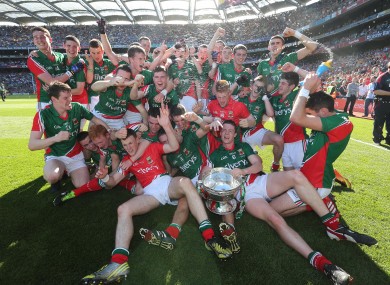 Last year's All-Ireland minor football champions Mayo.
