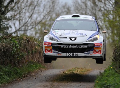 Breen in action at the 2012 Circuit of Ireland Rally.
