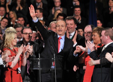 Micheál Martin at last year's Fianna Fáil Ard Fheis.