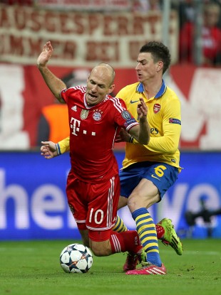 Robben goes down last night.