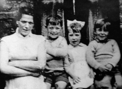 Undated file photo of Jean McConville (left) with three of her children.