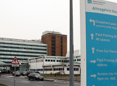 Altnagelvin Hospital, where the elderly man is being treated.