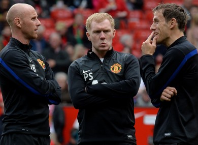 Butt, Scholes and Neville returned as coaches under Giggs - but their future under van Gaal is very uncertain.
