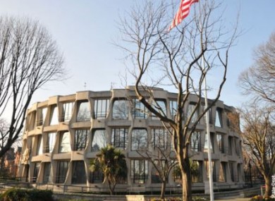 The American Embassy in Dublin 4.