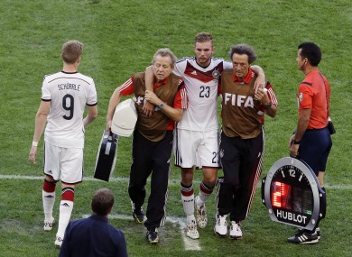 Kramer played on for 11 minutes before being substituted.