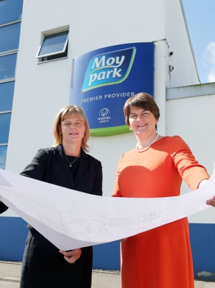 Arlene Foster with Janet McCollum, Chief Executive of Moy Park.