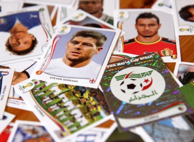 World Cup stickers have long proved popular with football fans.