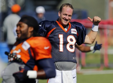 Peyton Manning agrees he's likely to go quite early in most drafts.