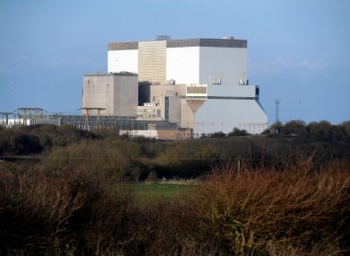 File photo of the Hinkley Point power station on England's west coast.