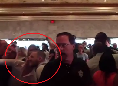 McGregor with a fan during the press conference fight.