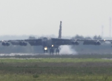 US B-52 bomber aircraft.