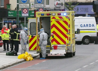A woman was taken from her home in Tyrrelstown and brought to the Mater Hospital with a suspected case of Ebola. She later tested negative.