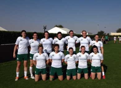 The squad decked out in new kit before today's action.