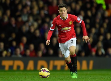 Manchester United midfielder Ander Herrera.