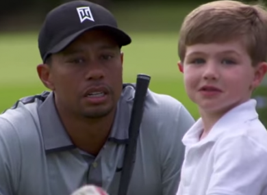 Tommy Morrissey with an unidentified fan.